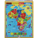 A4 "Map of Africa" 36 Piece Wooden Puzzle   